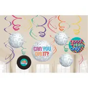 Good Vibes Swirl Decorations (Pack of 12)