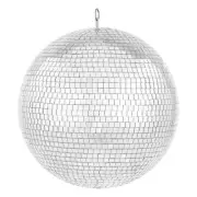 Mirror Disco Ball 16 In. X 16 In. Large Party Mirror Ball with Hanging Ring Ligh