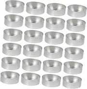 Gogogmee 50Pcs Metal Candle Cup Case for DIY Tea Light Holders Premium Aluminum Containers for Wedding Valentine Day Home Decor Easy to Clean Durable