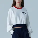 全新 FILA 女長袖圓領T恤 長袖 白色 5TEX-5206-WT