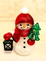 Bath & Body Works Snowman Projector Wallflower Plug Light Christmas Snowflake 1