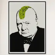 Galrie Banksy Turf War 2003 Artwork - Master Edition Print on Archival Quality Paper, Black Frame, A3 30 x 42cm (12 x 16inch)