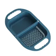 3Pcs Factory direct supply foldable drain basket kitchen household fruit basin water filter artifact multifunctional plastic drain si
