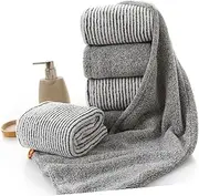 Baluue Hair Turban Towel Absorbent Cap for Girls Quick Dry Towel for Women Ladies Comfortable Fast Hair Drying (Grey)
