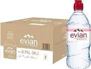 Evian Natural Mineral Water, 12 x 750ml