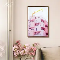 在飛比找PChome24h購物優惠-STYLE_G時代家居油畫布有框畫40X60CM-粉紅滿屋