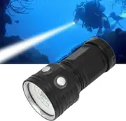 Jiawu Diving Light, LED Diving Flashlight Scuba Dive Light 10000LM 22LEDs IPX8 100M Waterproof Underwater