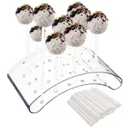 20 Holes Acrylic Lollipop Cake Pop Stand Holder Wedding Server Cake Pop W-c@∫