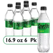 Sprite Zero Sugar Lemon Lime Soda Soft Drink 16.9 fl oz 6 Pack Bottle Limited