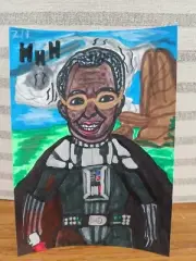 Drawing James Earl Jones Darth Vader Pride Rock Lion King Tie Fighter Star Wars