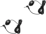 Generic 2pcs Car Microphone Mic for Radio Video Microphone Radio Microphone Mic for Car 3.5mm External Microphone 3.5mm Jack Microphone Audio Microphone Stereo Radio Receiver Microphone