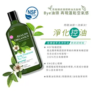 AVALON ORGANICS 茶樹頭皮調理精油洗髮精(946ml/32oz)