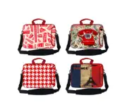 Red Color Neoprene Laptop Sleeve Bag w. Side Pocket & Shoulder Strap Fit 15.6"
