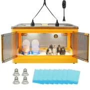 Chicken Brooder Box for Chicks, Brooder Box with Feeder and Waterer, Brooder ...