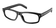 Prada PR B02V 16K1O1 Men's Glasses Black Size 55 - Private Health Rebate - Blue Light Block Available