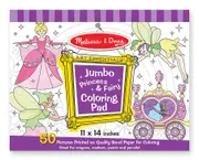 Melissa & Doug Jumbo Colouring Pad Princess & Fairy