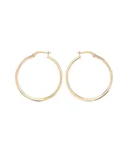 Gabi Rielle 14K Over Silver Hoops