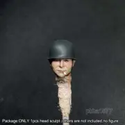 Premium 1/18 Hat Man Head Sculpt Soldier Head For 3.75" Action Figure Acid Rain