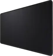 HIHUHEN Gaming Mouse Mat/Mouse Pad 900 x 400mm | XXL mouse pad | table mat/large size | improved precision and speed | rubber base for stable Grip on smooth surfaces | non-slip (90x40 Black)