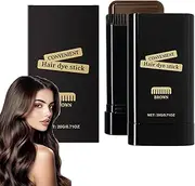 Carylook Hair Color Stick, Waterproof And Sweat-Proof Hair Dye Stick,Instant Hair Color Sticks with Built-In Comb, Portable Hair Colors Touch-Ups,Long Lasting Hair Colors (Brown)