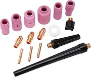 Welding Cup Torch Collet Set for Kit 20 25 9 Accessories 16Pcs Ptfe Copper Ptfe Torcher Handgun for Kits