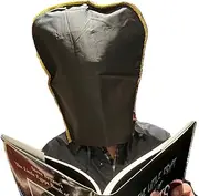 MilesMagic Magician's See Through Blindfold Drive Bag Gimmick Mind Reading Vision Mentalism | Read Thru Cloth Covered Eyes | Street Stage Illusion Magic Trick, Black