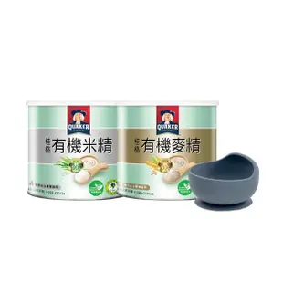 【QUAKER 桂格】有機米麥精系列-300g*6罐/箱(有機米精/有機麥精)