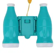 (Blue)6 Times Mini Binoculars With Strap Children Educational Toys HO
