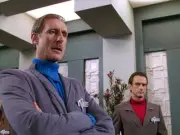 James Cromwell as Nayrok and J Michael Flynn in Star Trek 1990 TV Old Photo