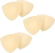 [BESTYASH] 3 Pairs Bra Inserts Pads Pushup Foam Bra Pad Bras for Women Removable Bra Inserts Bikini Padding Inserts Bikini Bra Push up Removable Inserts Bikini Pads Cups Tape