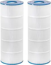 DJKFAEK PLF120A Pool Filter Replacement for CX1200RE, PXC125, PA120, Ultra-B2, Unicel C-8412, Filbur FC-1293, L x OD:23 1/4" x 8 15/16", 120 sq.ft,2 Pack