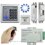 125KHz RFID Card+Password Door Access Control System+Dead Bolt Lock+Remote+Exit