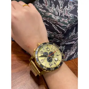 NIXON 51-30 時尚霸氣 金黑金 潛水錶 大錶徑 金錶 手錶 男錶 女錶 鋼錶帶 潮人裝備 禮物首選 送男友