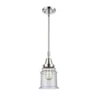 Innovations Canton 1 Light 6.5" Mini Pendant, LED, PC/Seed - 447-1S-PC-G184-LED