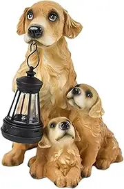 Solar Garden Statue for Dogs, Garden Statue for Dogs, Dog Statues Garden Light - Resin Figurine Decorations Artistic Garden Figurines, Garden Figurine Decoration