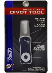 New Jef World of Golf Apex Snap Action Divot Tool