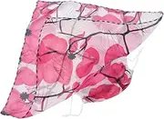 [BESPORTBLE] Uv Blocking Face and Neck Veil 2pcs Chiffon Scarves Soft Breathable Fashion Floral Printed Suitable for Outdoor Use