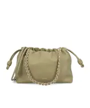 Medium Flamenco purse in mellow nappa lambskin One size Eucalyptus green