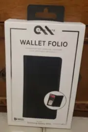 Case Mate Samsung Galaxy S10+ Phone Case BLACK - Smartphone Leather Wallet Folio