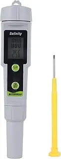 Fdit Pool Salt Tester Salinity Meter Digital PenType Salinity Tester for Sea Water Saltwater Swimming Pool, Default