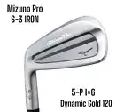 Mizuno Pro S-3 2025 Lefty Iron set 5-pw / Dynamic Gold 120 S200