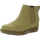 Sorel Womens Evie ll Leather Flat Laceless Ankle Boots Shoes BHFO 8643