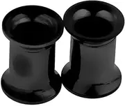 [MagiDeal] Ear Stretch Kit Ear Screw Stretcher Plug Ear Tunnels Ear Expander Embellishment - Black, 6mm
