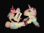 Cute Unicorn Costume Pastel Rainbow Headband Etc Valentine with Plush Toy Gift