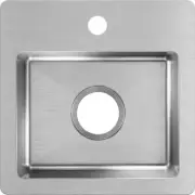 Elkay Kitchen Sink 15" Drop-In/Undermount Single Bowl 20-Gauge Stainless Steel