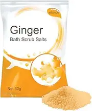 30g Ginger Bath Scrub Salts Improves Lymphatic Swelling Dissipate Moisture Smooth Clean