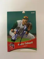 Kodie Tidwell 2016 Signed Fort Wayne Tin Caps Team Card