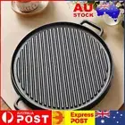 30/33cm Cast Iron Grill Pan Double Sided Griddle Pan Grill Plate Skillet for BBQ