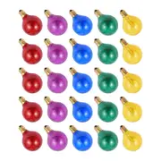 25PCS G40 Tungsten Light Bulb Replacement 5 Colors 7W 220-240V Globe Bulb E12 Base Light Bulbs for multicolor
