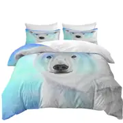Pastel Dream Polar Bear Quilt Cover